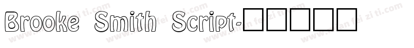 Brooke Smith Script字体转换